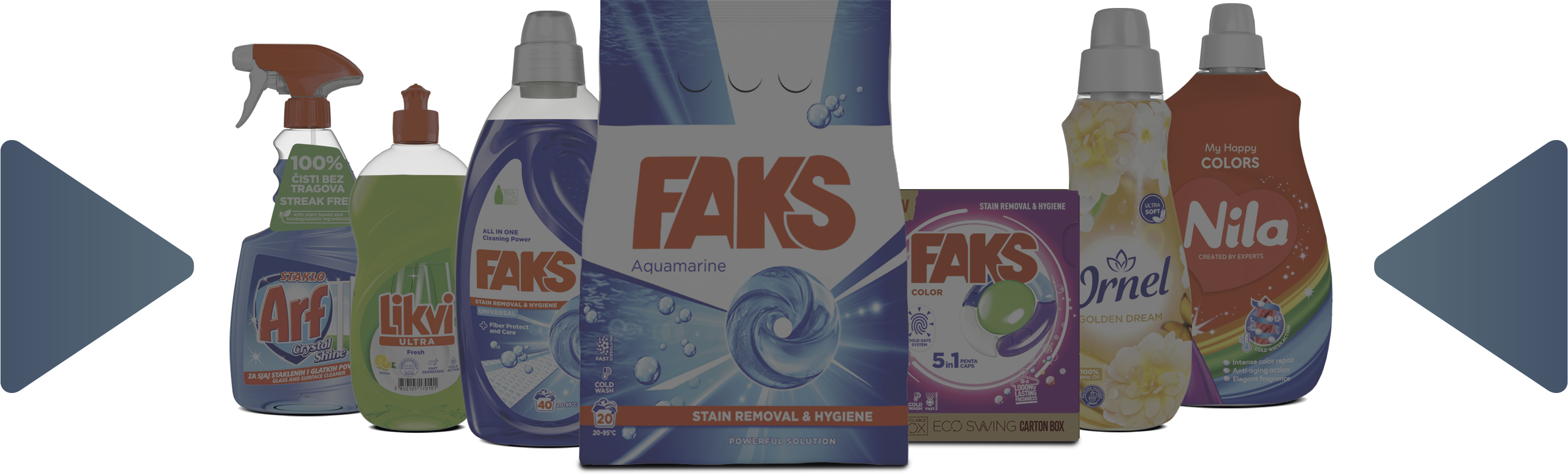 Saponia proizvodi – Nila, Kalodont, BiS, Faks